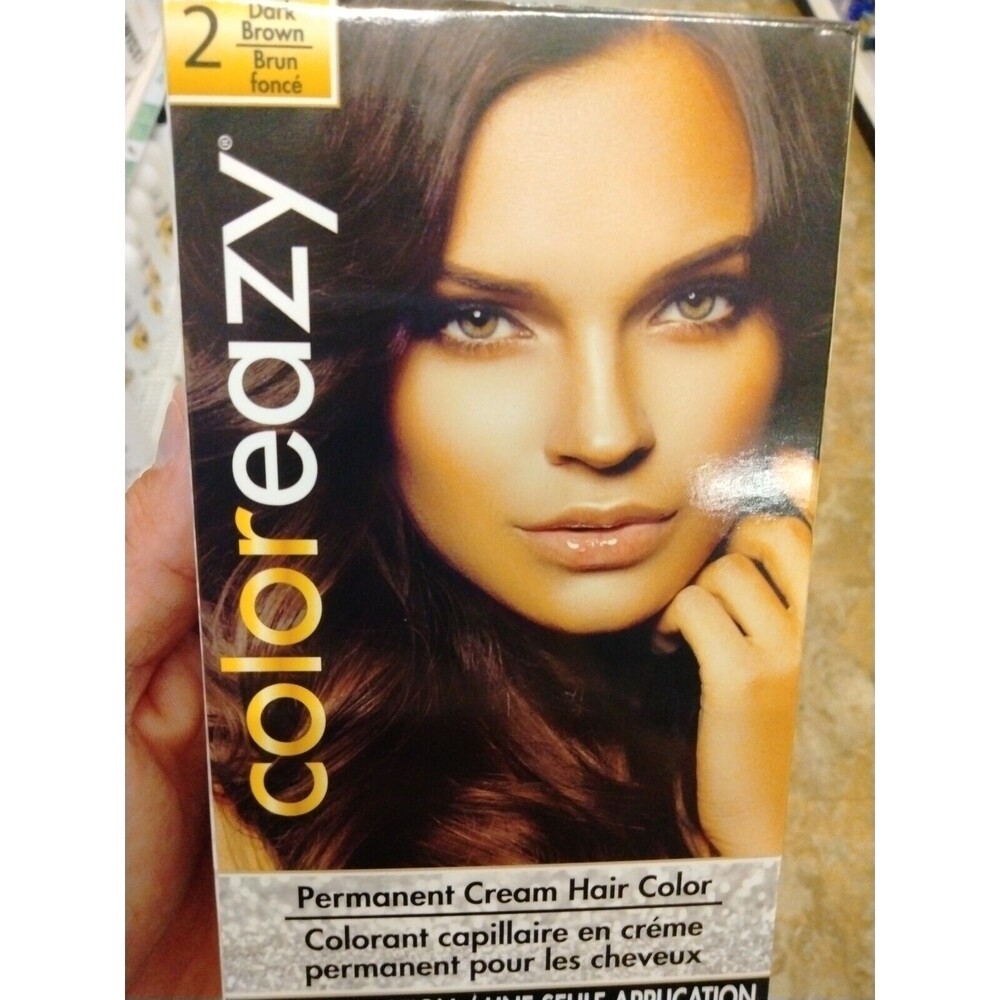 Coloreazy Dark Brown Hair Dye Permanent Hair Color Women New Factory Sealed
